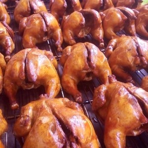 Poulet de chair local fumé