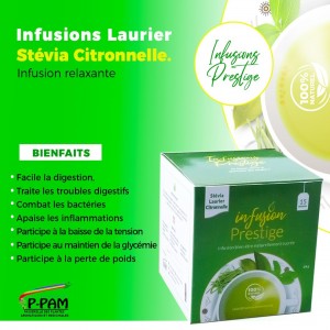 Infusion Laurier Stévia Citronnelle