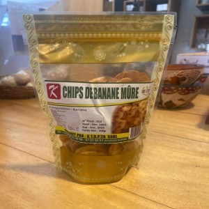 chips de banane mure