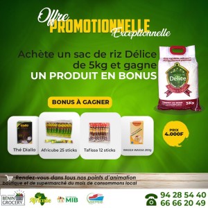 Promotion Riz délice 5kg