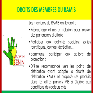 Cotisation de membre